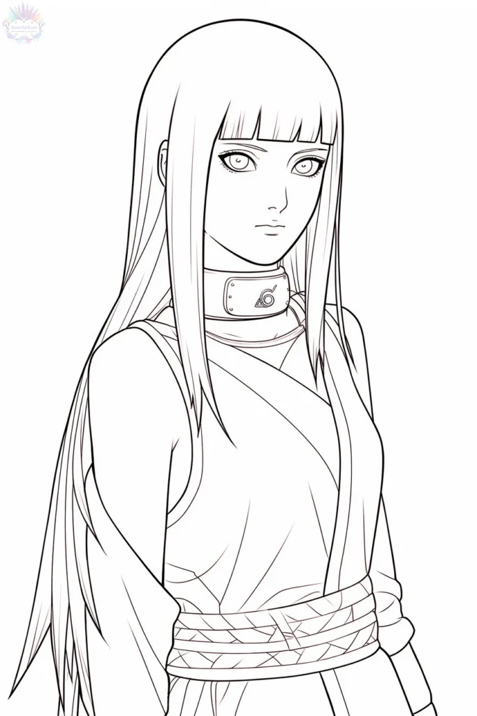 Hinata Hyuga Para Colorear