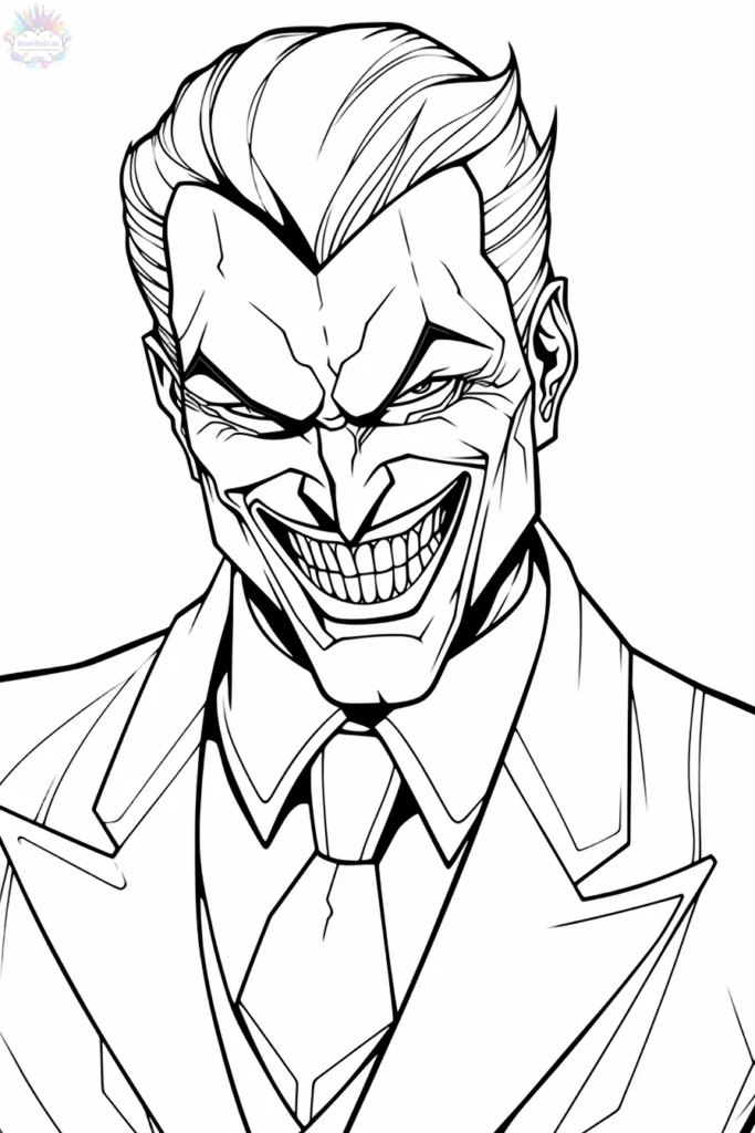 Joker Coloring Pages