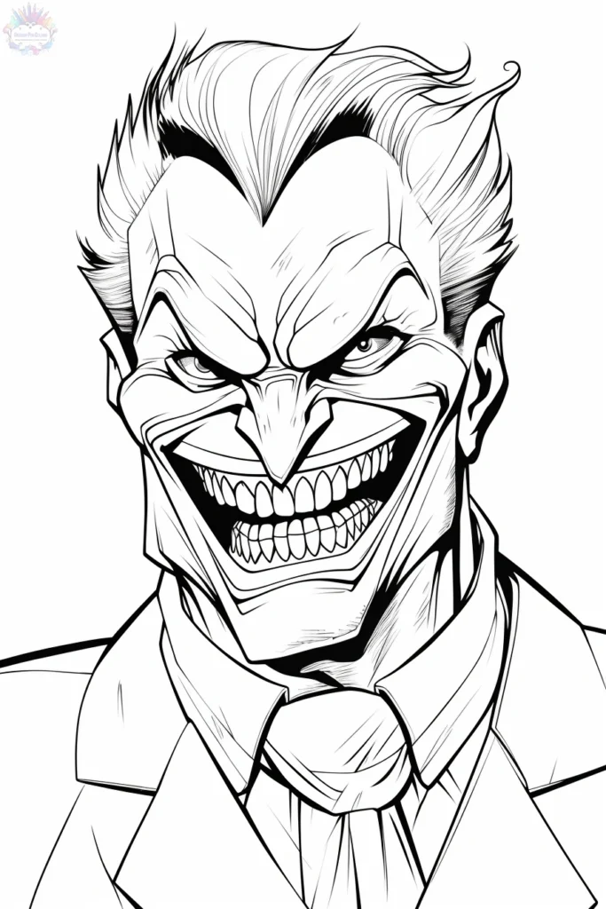 Joker Coloring Pages