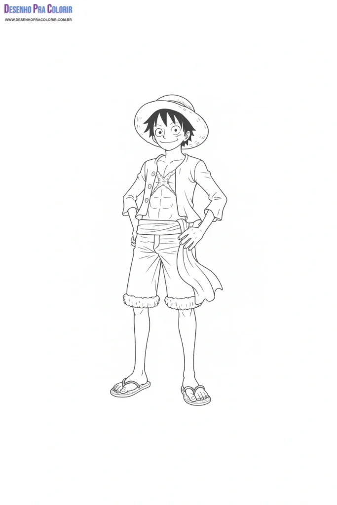 One Piece Luffy Ausmalbilder