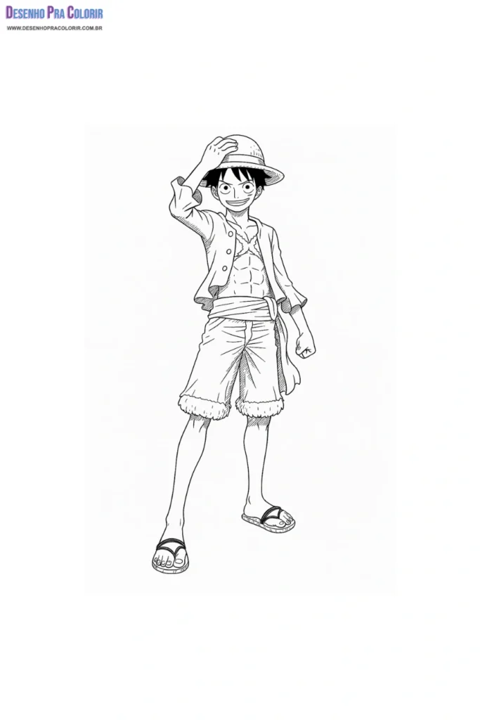 One Piece Luffy Ausmalbilder