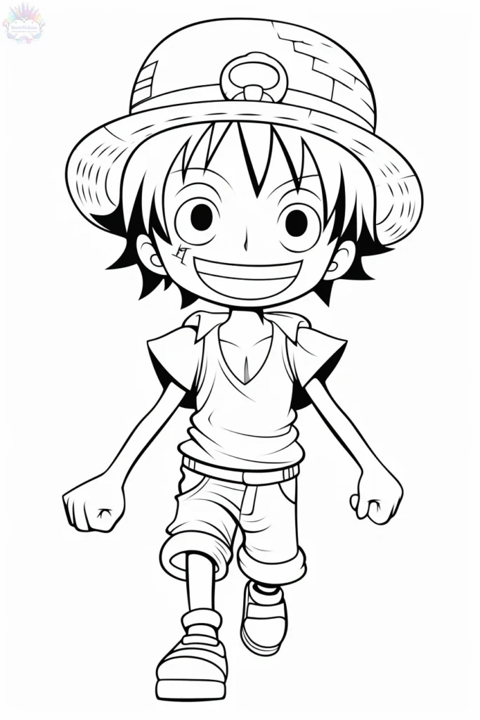 One Piece Luffy Ausmalbilder