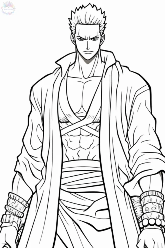 One Piece Zoro Ausmalbilder