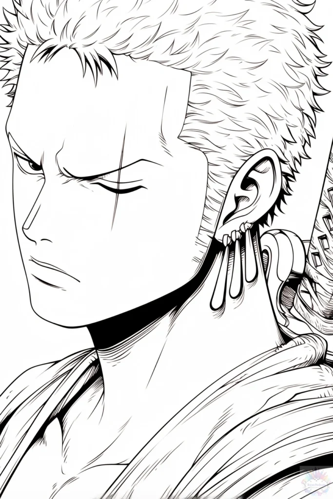 One Piece Zoro Ausmalbilder