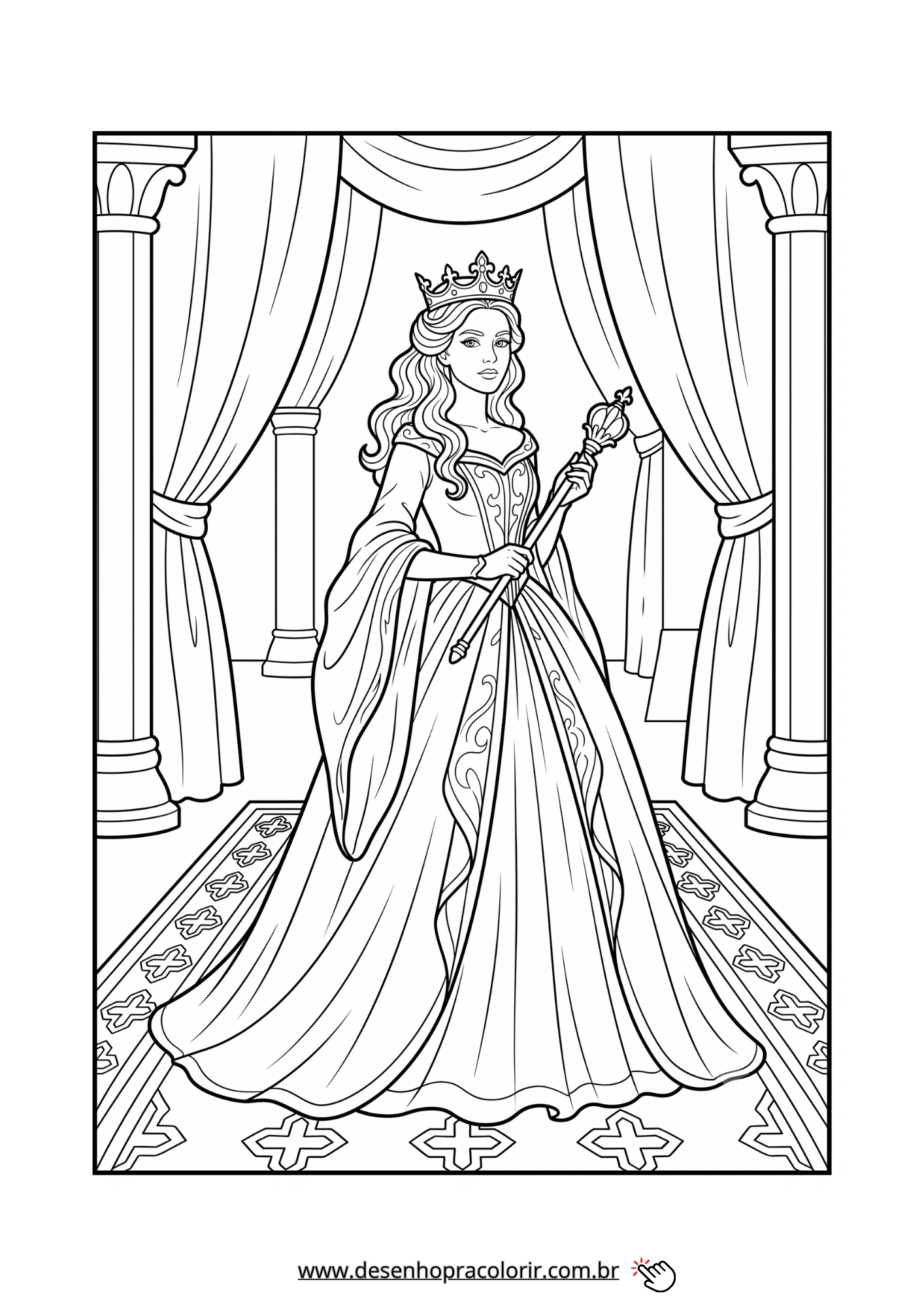 Queen Coloring Pages